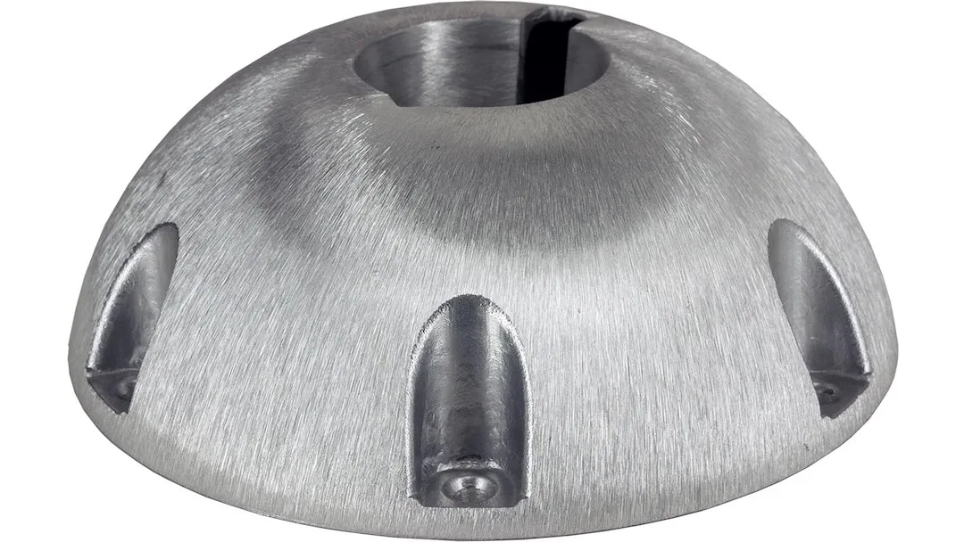 1600010 – SPRINGFIELD Boat Seat Pedestal Base Plate, Round Surface Mount 9 Inch Diameter Non-Threaded Satin Aluminum ...